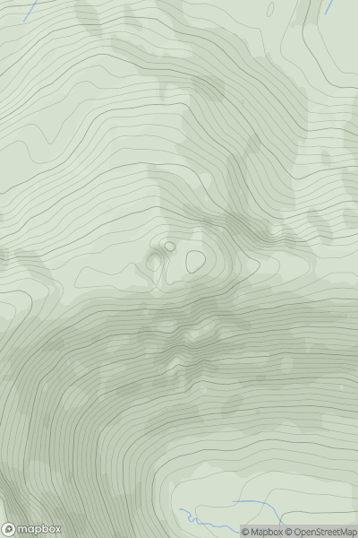 Thumbnail image for Meall an Tarmachain [Mallaig to Fort William] showing contour plot for surrounding peak